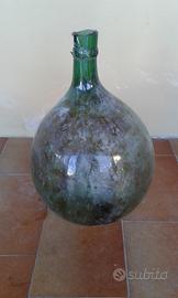 Ex damigiana in vetro verde