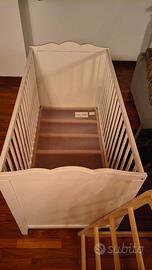 Lettino Ikea con rete a doghe