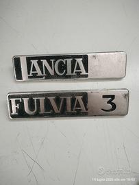 Targhette placchette loghi scritte Lancia Fulvia 3