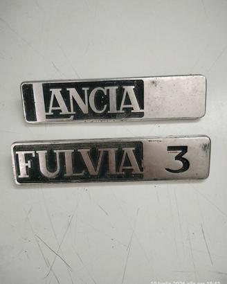 Targhette placchette loghi scritte Lancia Fulvia 3