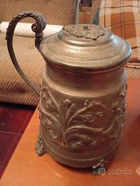 Boccale da birra in peltro 