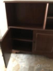 Armadietto in noce massello per ingresso / piccola