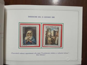 Emissione carte valori postali 1985