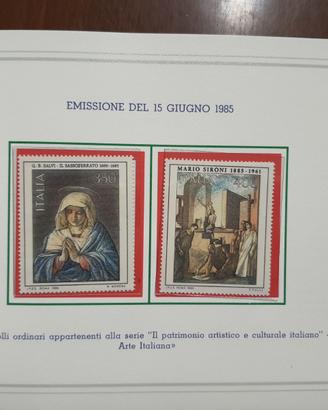 Emissione carte valori postali 1985
