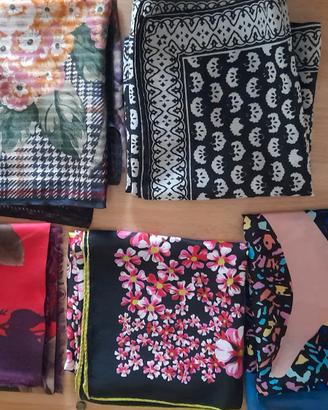 Foulard in seta e lana varie fantasie 