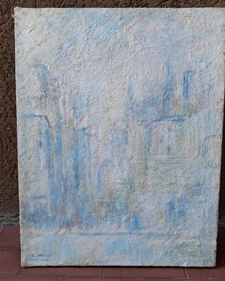 1974 Milano raining strappo d'affresco 