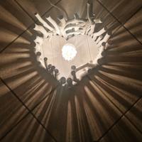 Lampada da tavolo Shabby a cuore 