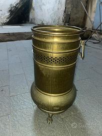 Scaldino antico in ottone con piedini
