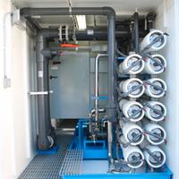 Impianto industriale per acqua demineralizzata