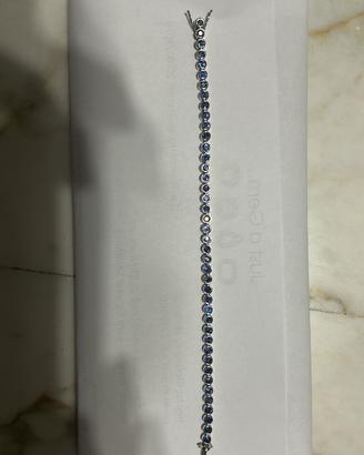 Bracciale tennis oro bianco