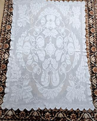 Centro Tavola Pizzo Filet Cotone - Fatto a Mano