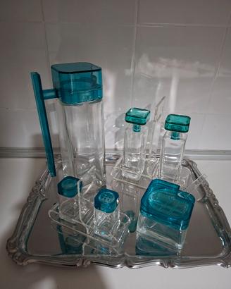 Set caraffa formaggera saliera oliera Bormioli