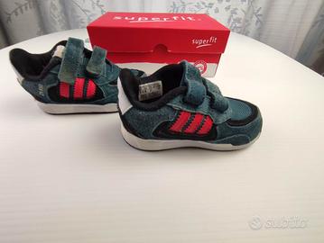 4) scarpe vera pelle adidas 12-18 m EU 21 -12,5 cm