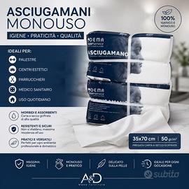 Asciugamani monouso professionali – 6 pacchi