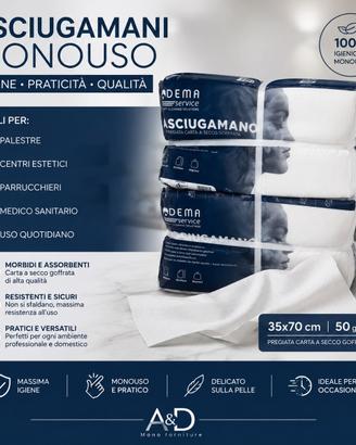 Asciugamani monouso professionali – 6 pacchi
