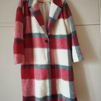 Cappotto di lana a quadri 