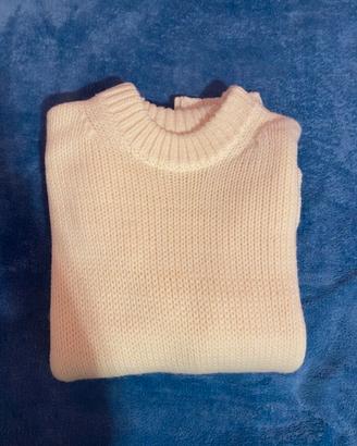 Maglione oversize panna