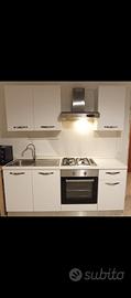 Cucina bianca lunghezza 198 cm