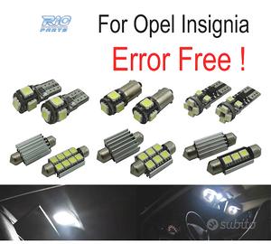 KIT 12 LAMPADE LED INTERNE OPEL INSIGNIA SEDAN BER