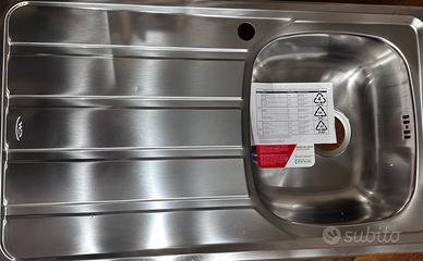 Lavello 86 per 50 1 vasca piu gocciolatoio acciaio