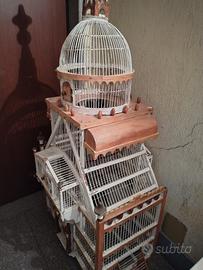 gabbia voliera antica vintage 