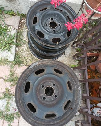 Cerchi in ferro lupo da 14