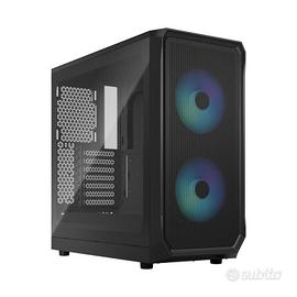 Case Fractal Design Focus 2 RGB Black TG Clear Tin