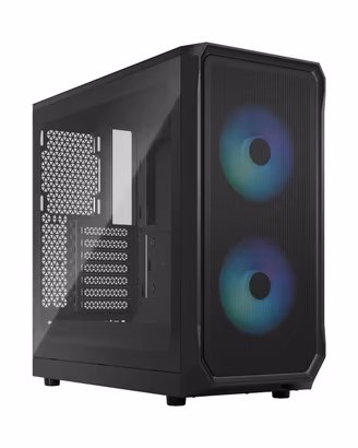 Case Fractal Design Focus 2 RGB Black TG Clear Tin