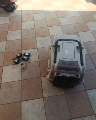 trasportino per cane  omologato da viaggio 