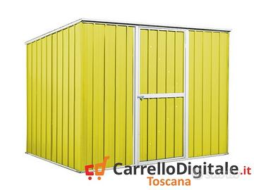 Casetta box giardino Acciaio 260x185 85kg giallo