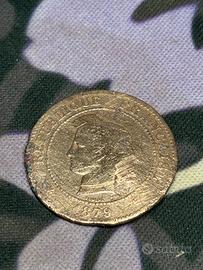 Gettone/Moneta Francia 1879 - Repubblica Francese