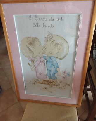 Quadro stile nostalgico e fanciullesco 