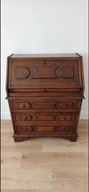 Secretaire ribaltina antica in legno - vintage