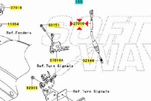 Interruttore stop posteriore Kawasaki VN Classic 9