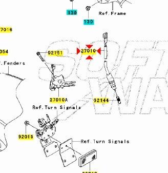 Interruttore stop posteriore Kawasaki VN Classic 9
