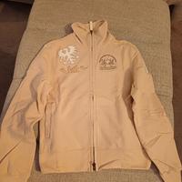 Felpa La Martina da donna beige taglia S/M