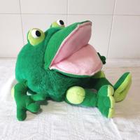 Pupazzo peluche morbido rana ranocchio parlante