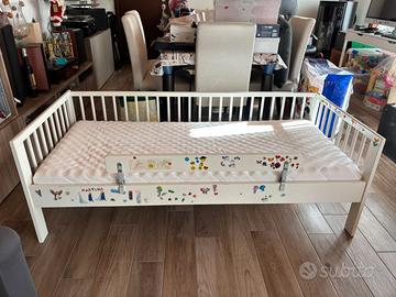 Lettino ikea bambini GULLIVER + Portaoggetti