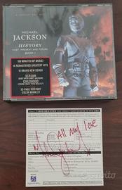 Michael Jackson -  History 2cd doppio autografo 95