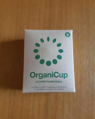 Coppetta Organicup tg. B grande nuova, sigillata.