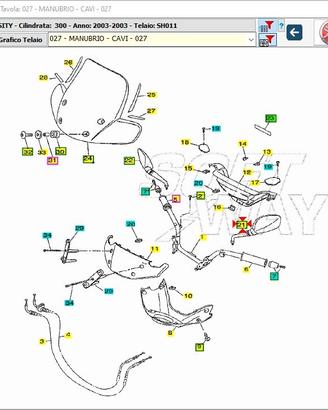 Specchio Sx Yamaha XC Versity 300 5SEF62800000