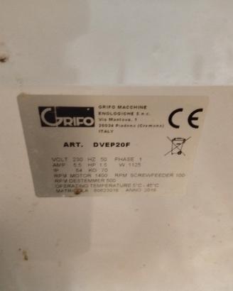 diraspatrice elettrica  grifo DVEP20F