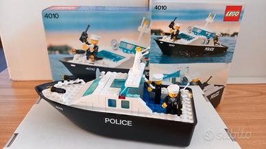 LEGO 4010 Police Rescue Boat–Vintage 1987–Completo