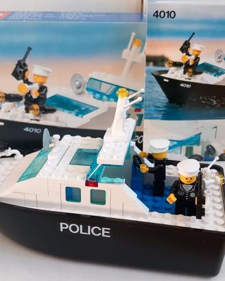 LEGO 4010 Police Rescue Boat–Vintage 1987–Completo