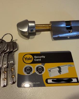 Cilindro europeo Yale completo di pomo