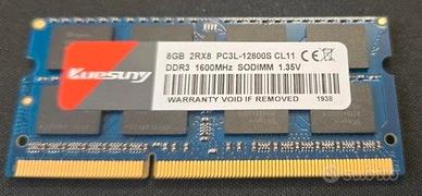 8gb RAM kuesuny pcl3l-12800 ddr3 1600mhz