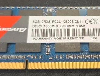 8gb RAM kuesuny pcl3l-12800 ddr3 1600mhz