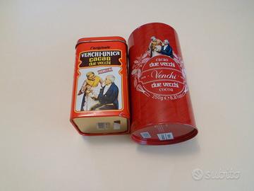 SCATOLE LATTA VUOTE CACAO VENCHI UNICA DUE VECCHI
