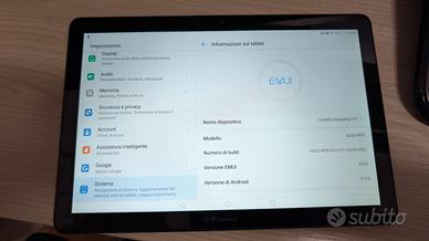 Tablet Huawei MediaPad t5 con custodia e tastiera 