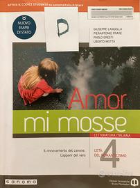 AMOR MI MOSSE - LETTERATURA ITALIANA